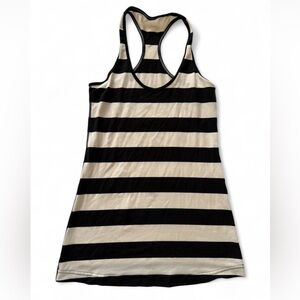 Lululemon Black White Striped Racerback Tank Top | Size: 4-6